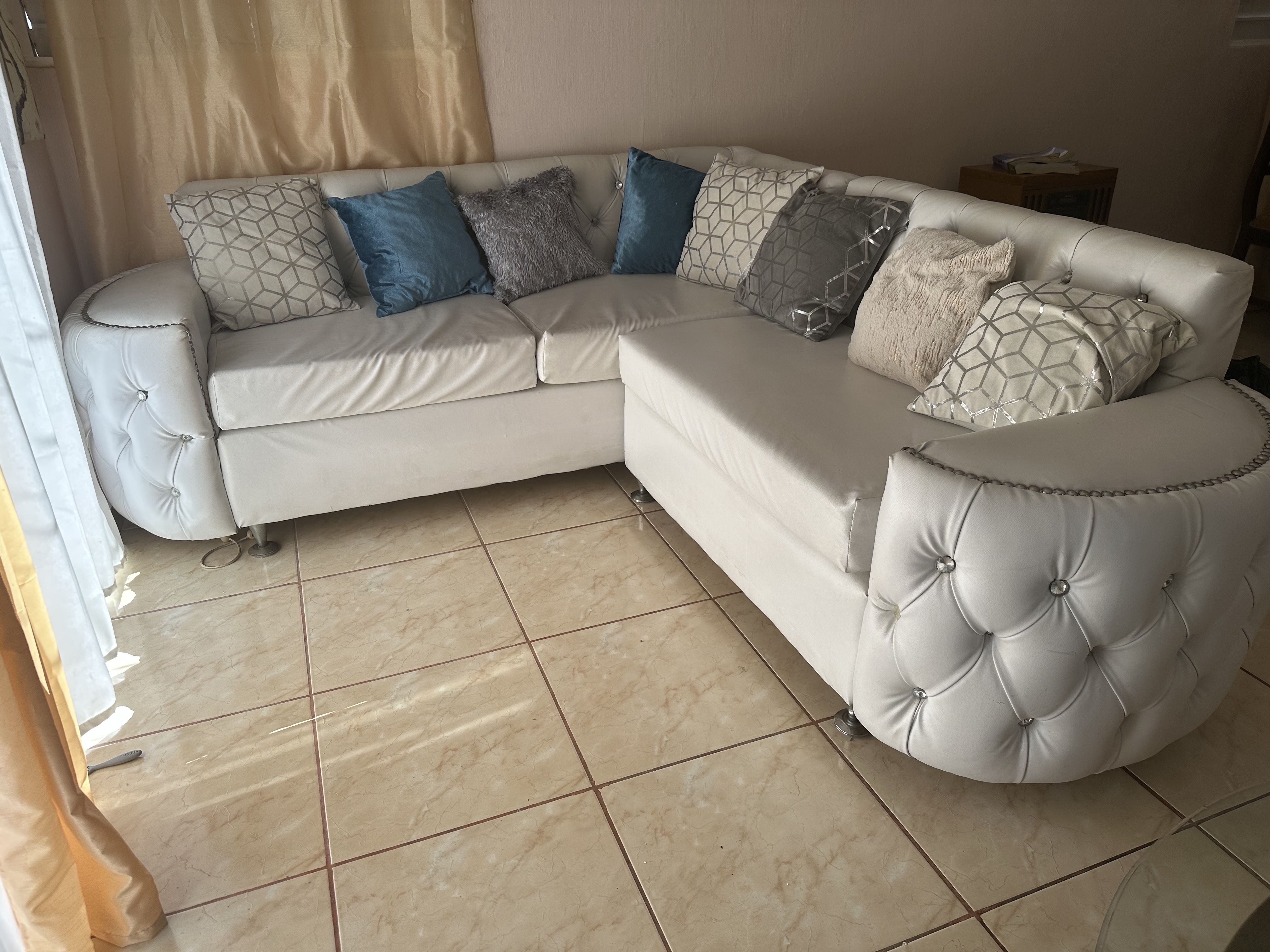 muebles y colchones - mueble en l 