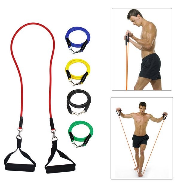 Artículos Deportivos - Juego Kit de bandas Elasticas de resistencia ejercicio Yoga Pilates Gym Ligas 5
