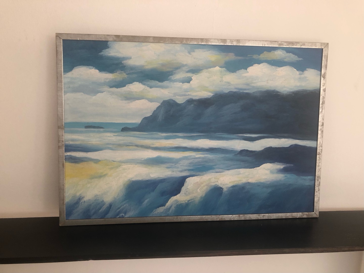 decoración y accesorios - Cuadro moderno pintado al oleo 2