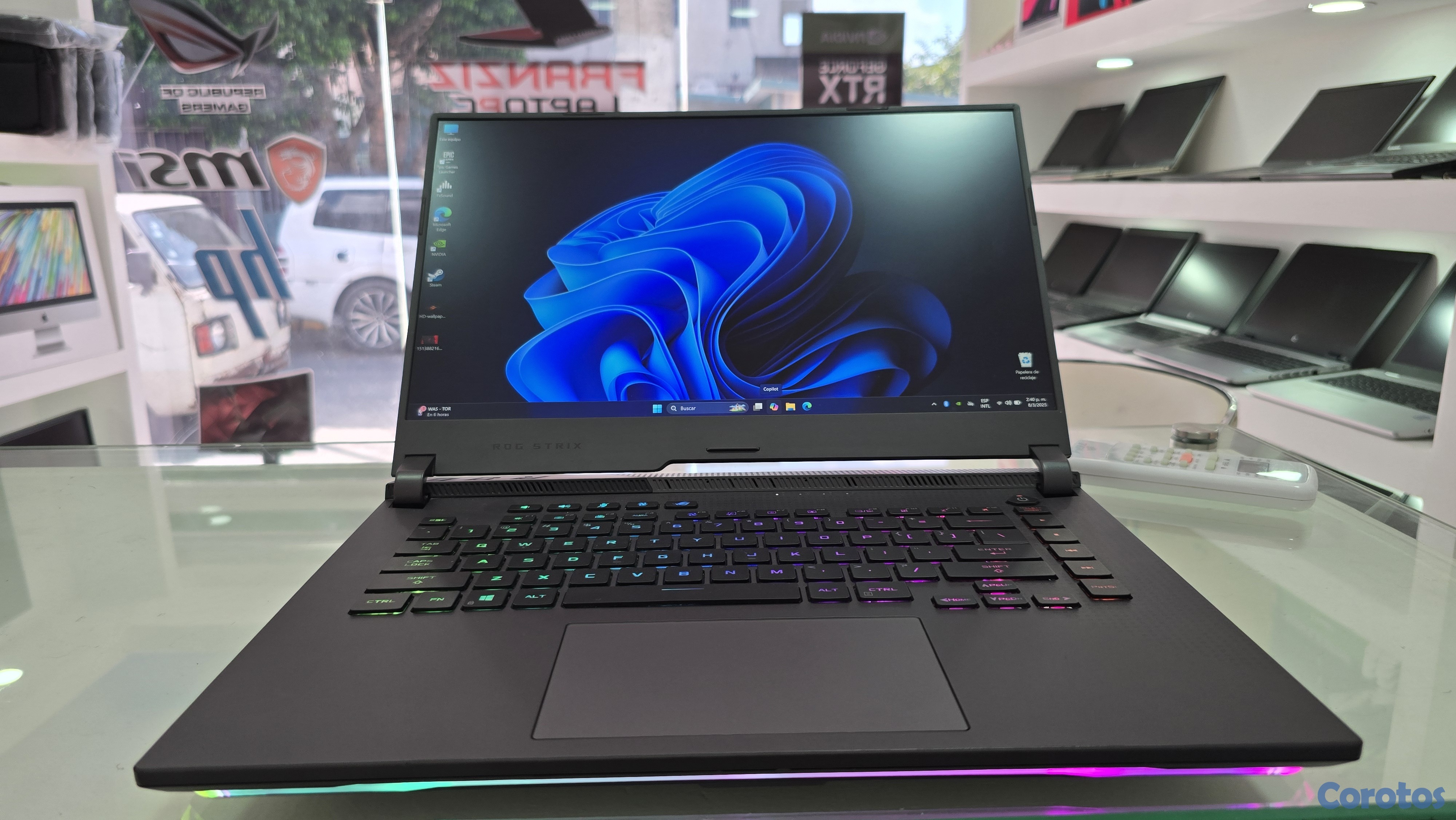 computadoras y laptops - laptop Asus Gamer ROG Ryzen 9 Ram 32gb Disco 1TB Solido Nvidea Rtx 3070 8gb  1