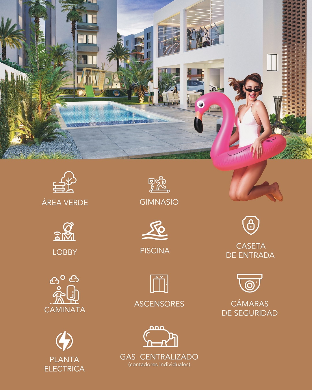 apartamentos - TORRE ESTRENAR ASCENSOR Y PISCINA GURABO STGO  8