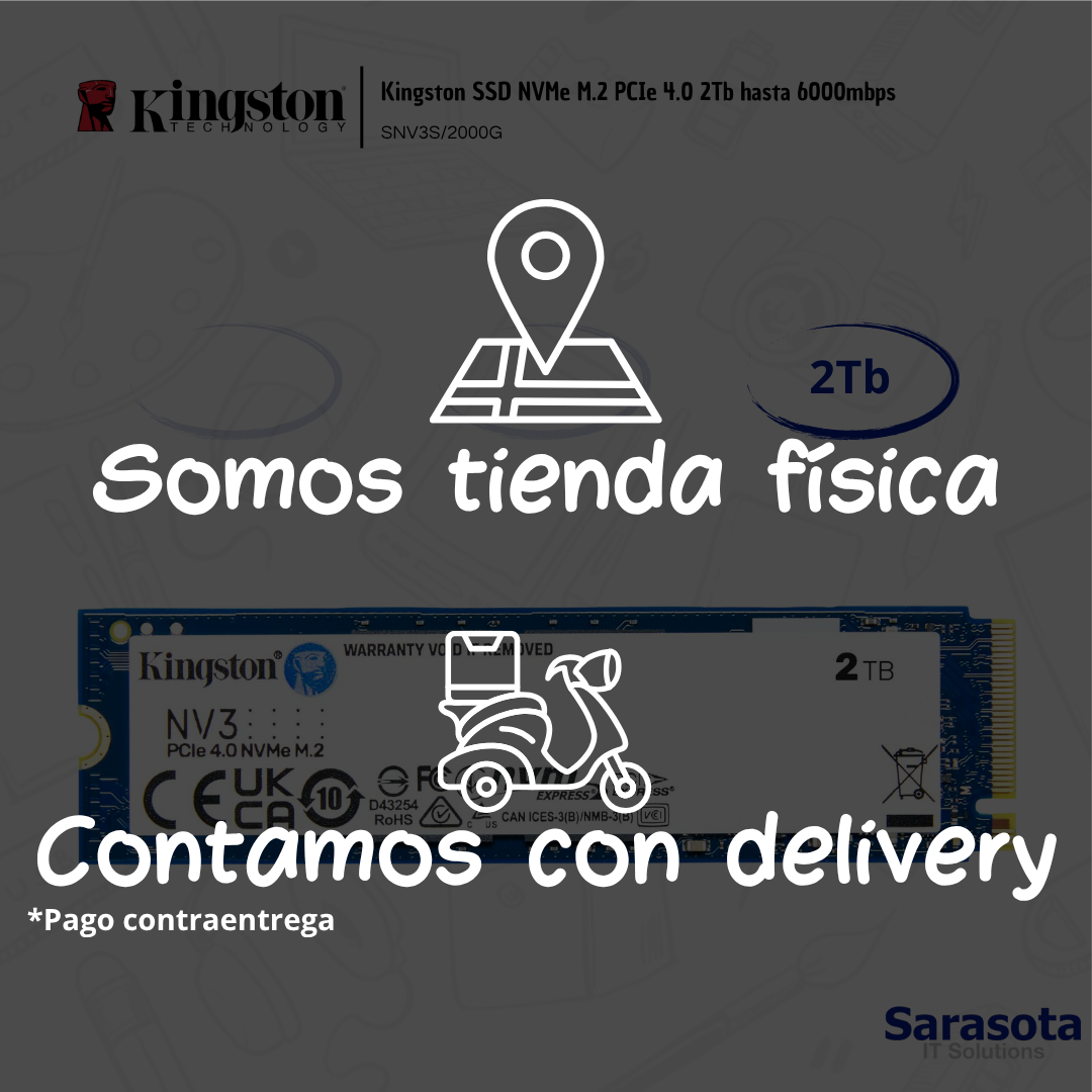 accesorios para electronica - Kingston SSD NVMe M.2 PCIe 4.0 2Tb hasta 6000mbps  1