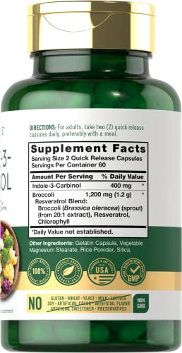 Salud y Equipamiento Médico - Indol-3-carbinol (i3c) 400 Mg 120 Cap Carlyle 1