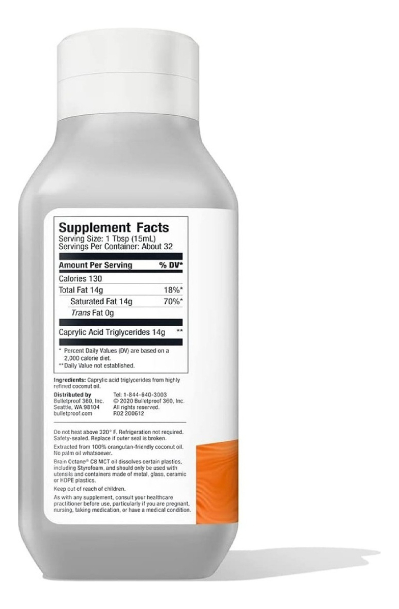Salud y Equipamiento Médico - Aceite Octano Cerebral Fuente Confiable de Rápida Energia 16 Oz 1