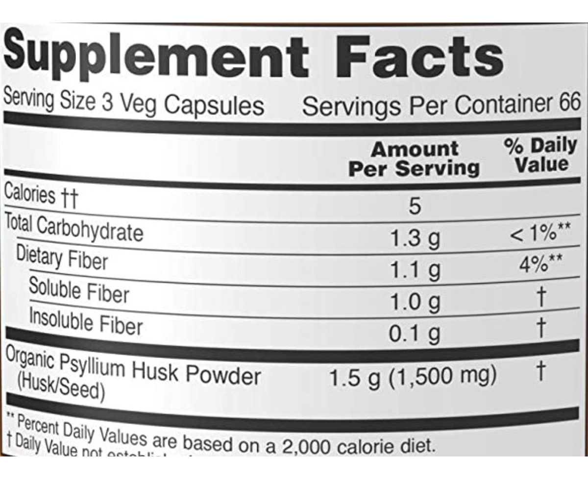 Salud y Equipamiento Médico - Psyllium 200 Caps Now 1