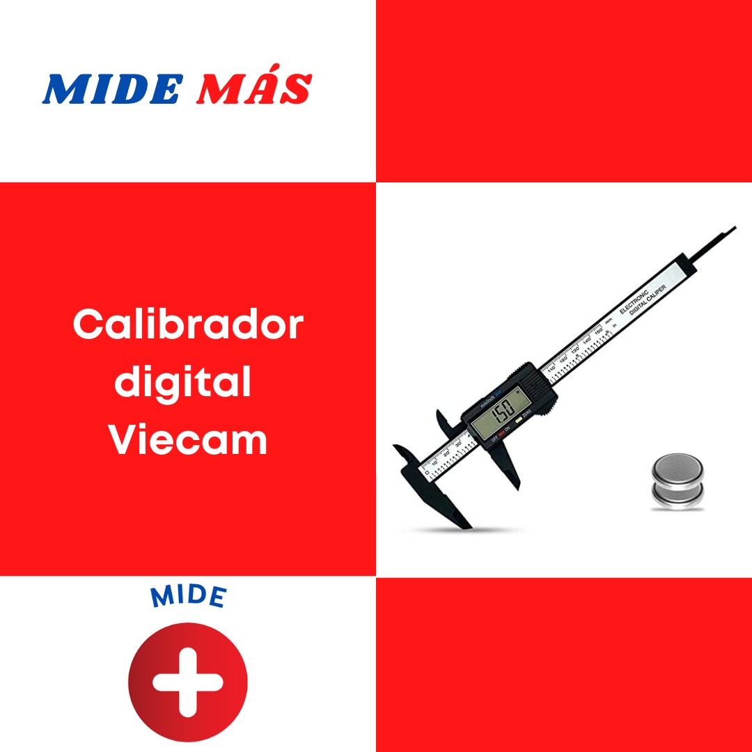 equipos profesionales - Calibrador digital(Pie de Rey) de 0 a 6 pulgadas con pantalla LCD, Viecam 1