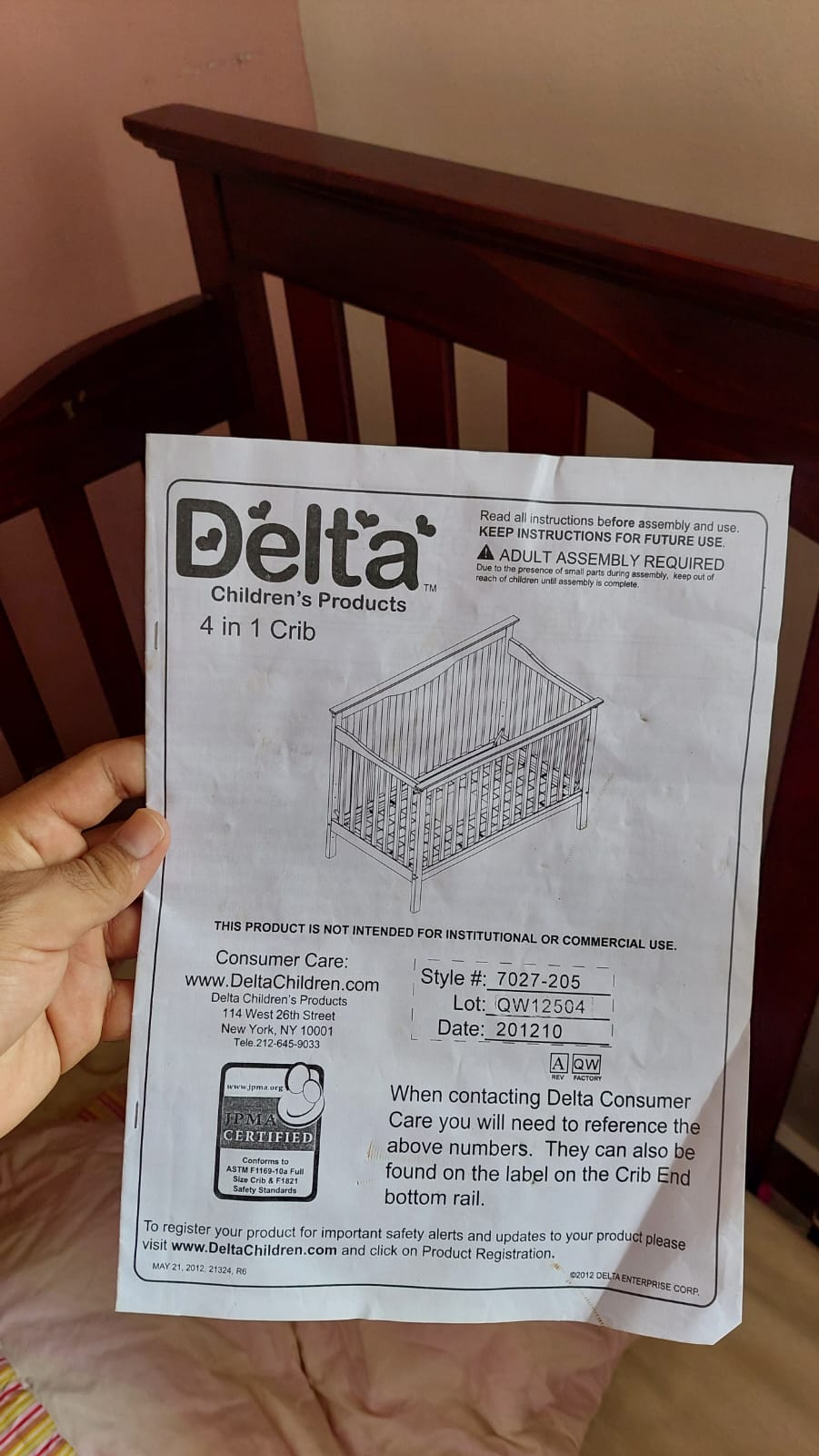 muebles - Cuna cama 4 en 1 Marca Delta
