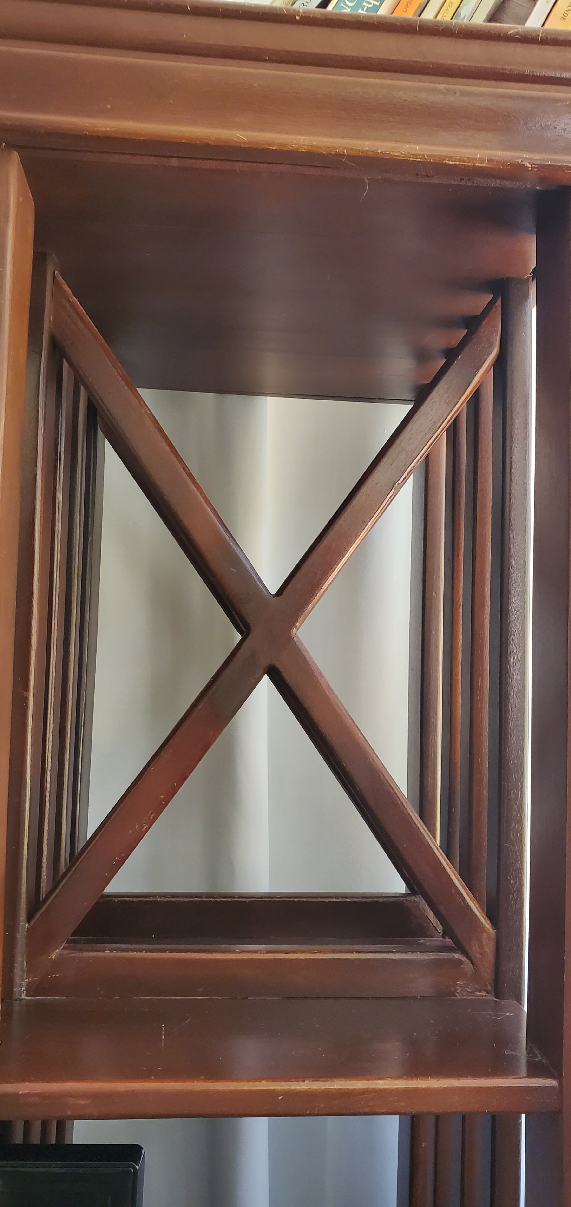 muebles y colchones - Estante de caoba con mini bar 2