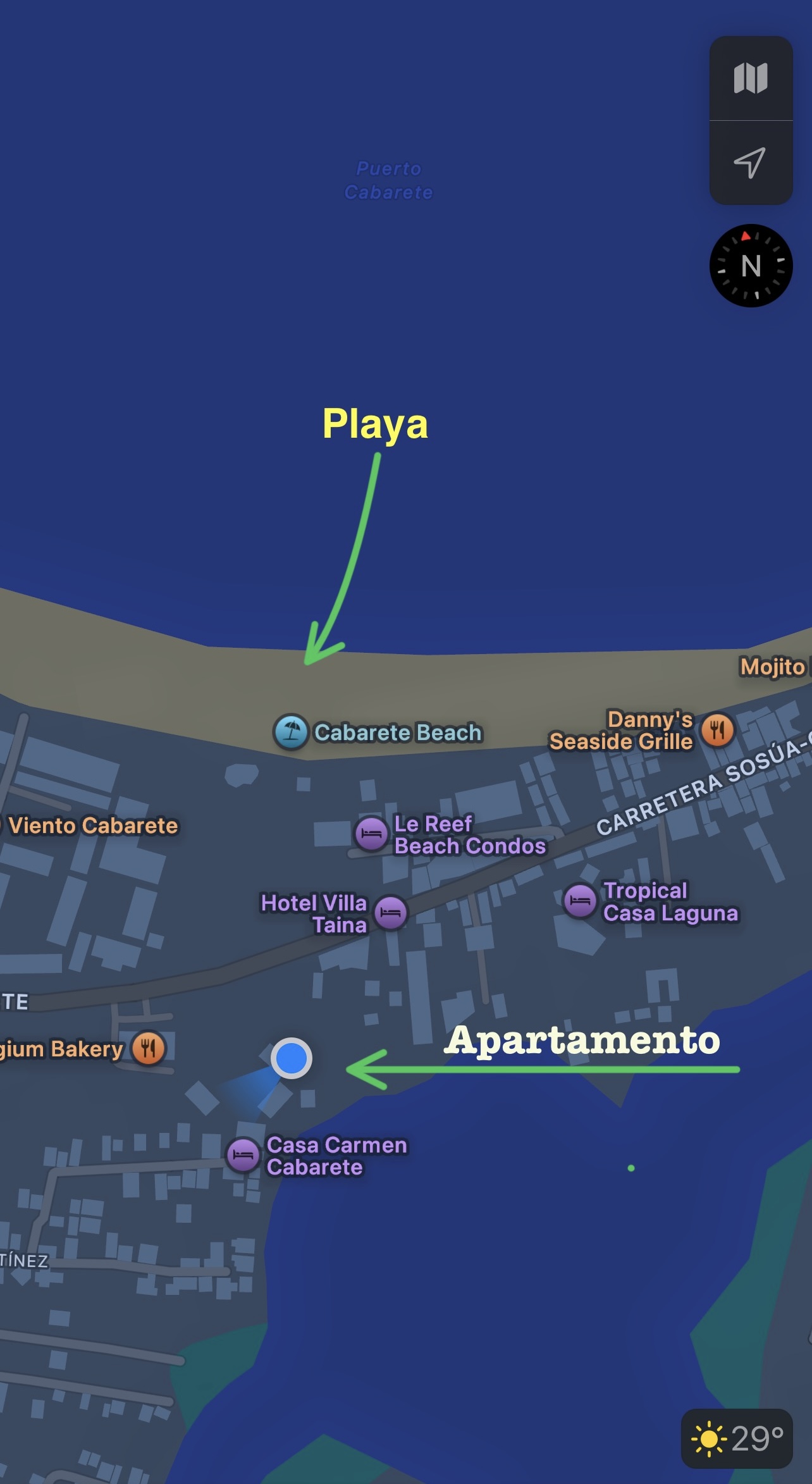 apartamentos - Apartamento Amueblado Cabarete, República Dom.  9