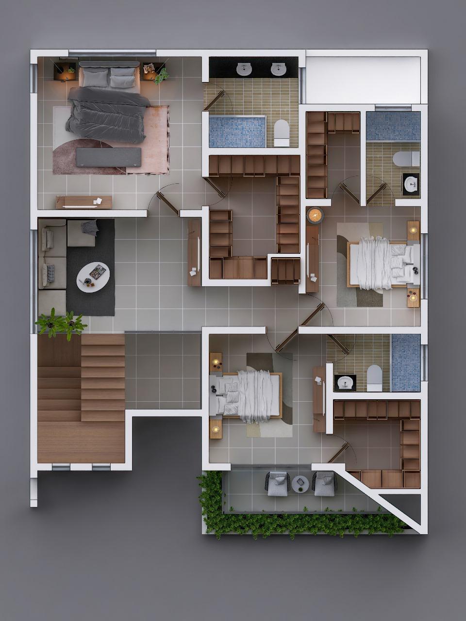 casas - CASA EN VENTA EN LAS CARMELITAS, SANTIAGO. 3