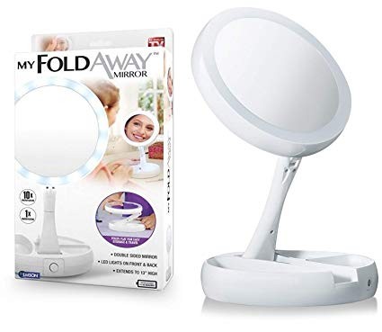 salud y belleza - Espejo Recargable Con Luz Para Maquilladora Portatil 5