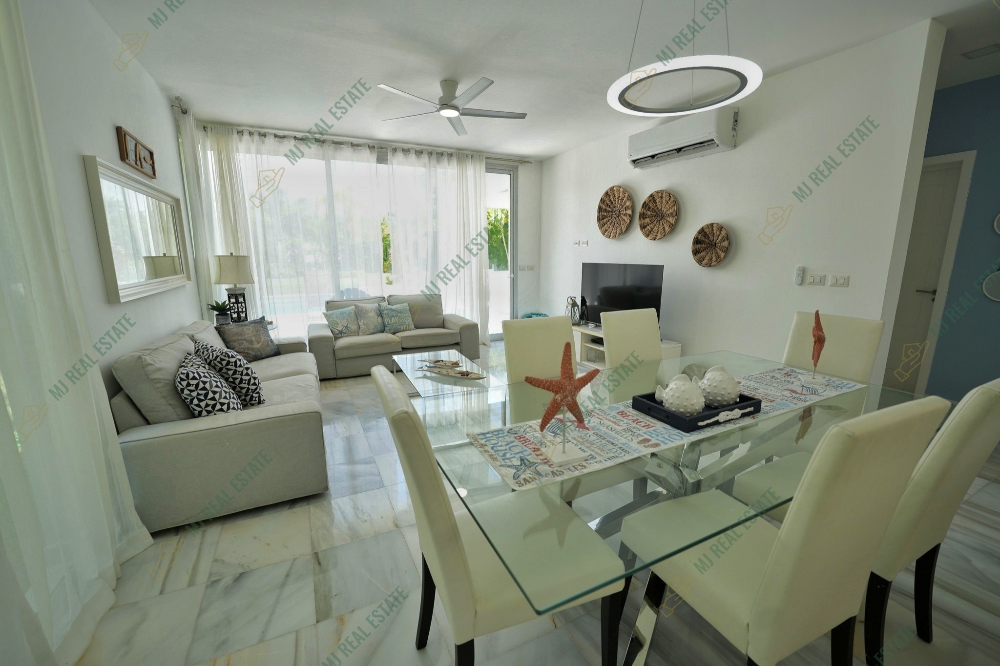 casas vacacionales y villas - Villa amueblada en Playa Nueva Romana, individual 7
