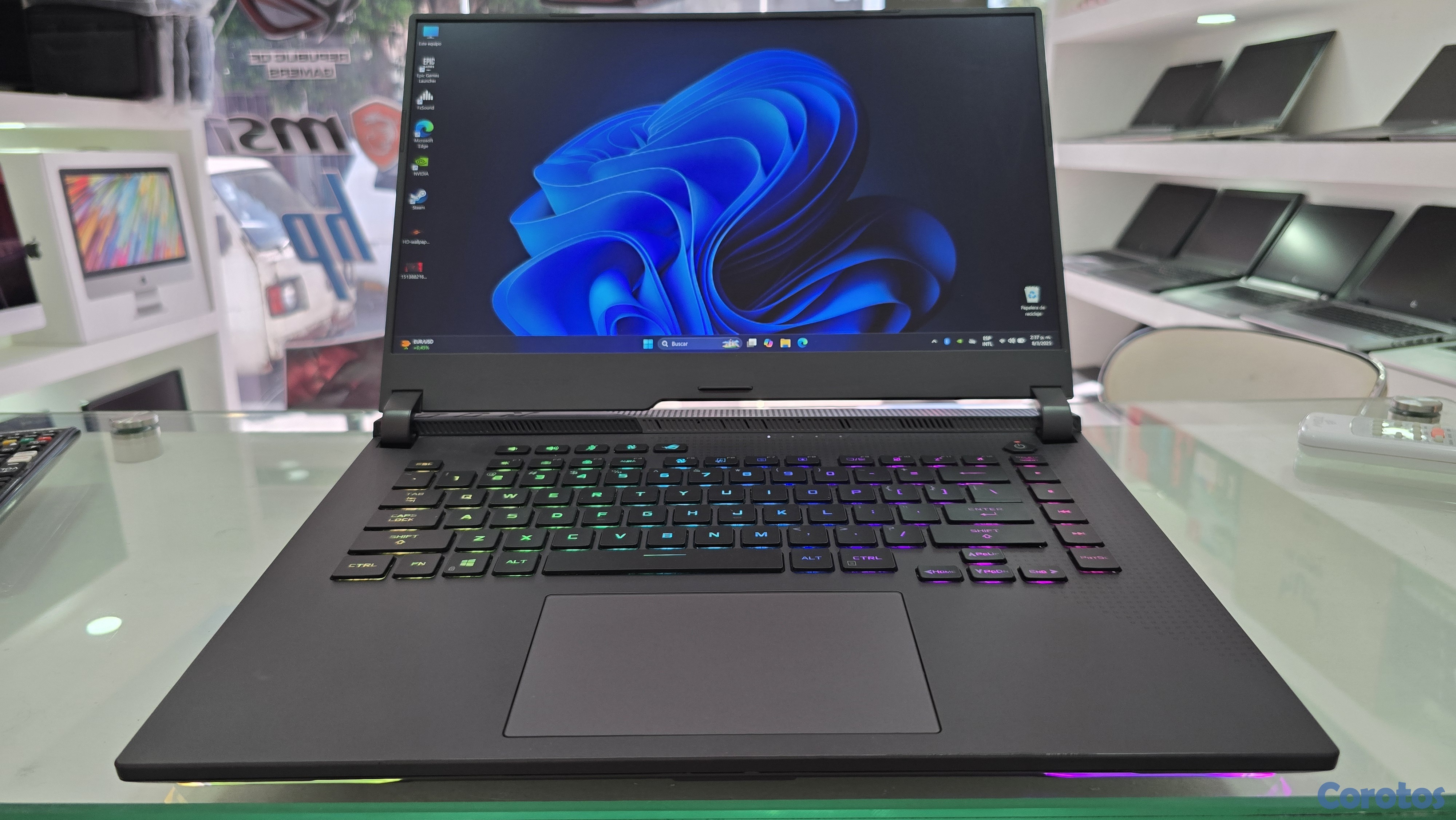 computadoras y laptops - laptop Asus Gamer ROG Ryzen 9 Ram 32gb Disco 1TB Solido Nvidea Rtx 3070 8gb  2