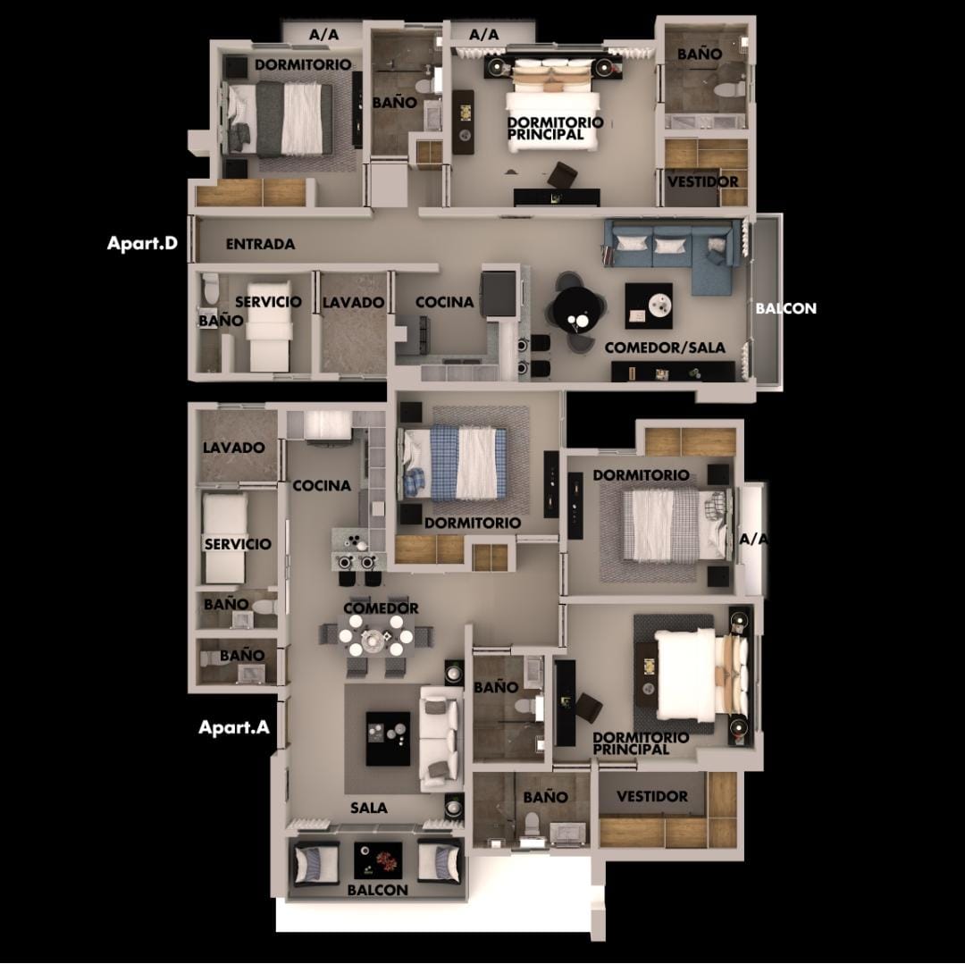 apartamentos - Proyecto de Aptos en ALFIMAR, km.7 de la Independencia, de 2 y 3 HABS., ASCENSOR 5