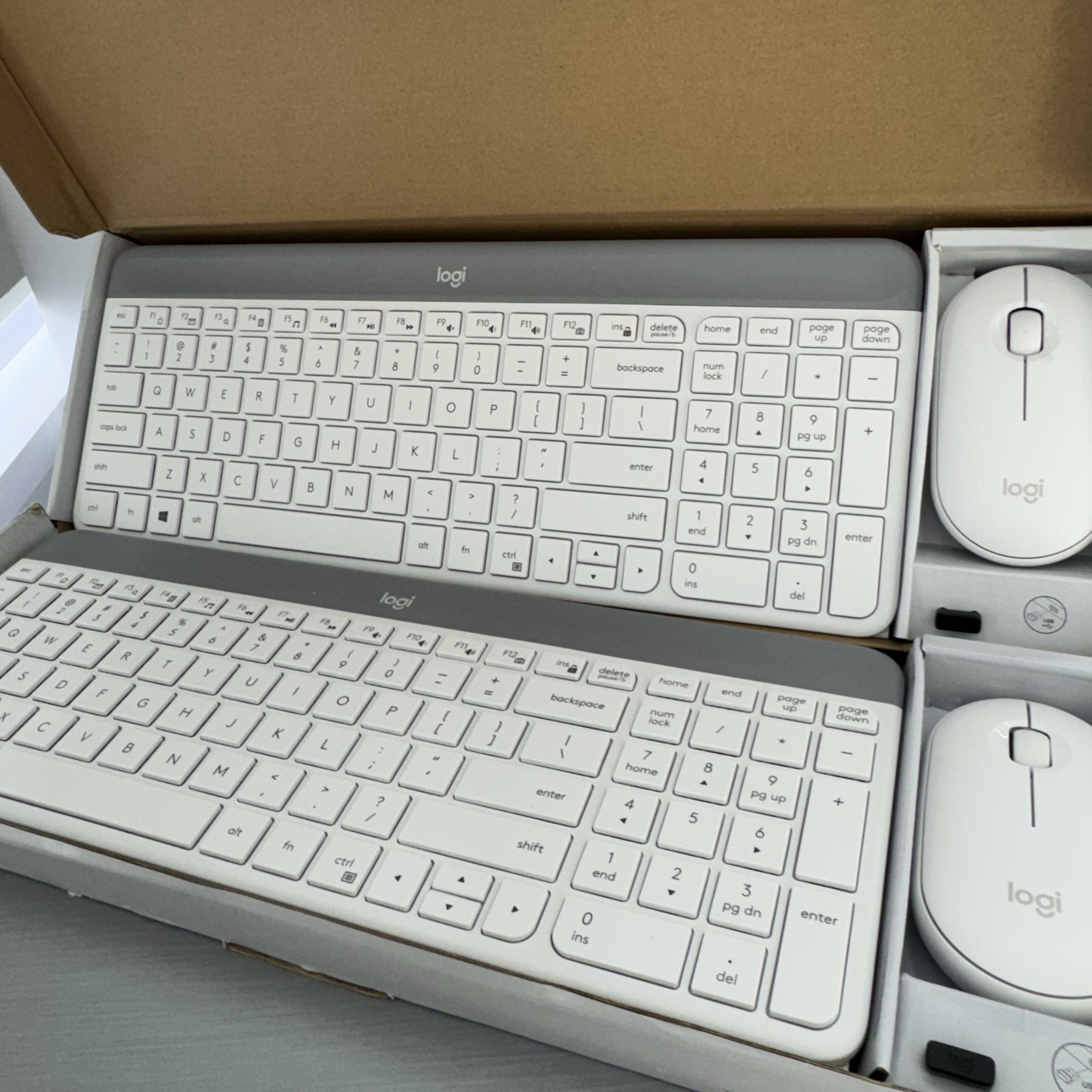 celulares y tabletas - Teclado y Mouse Logitech inalámbrico Original Off white 0