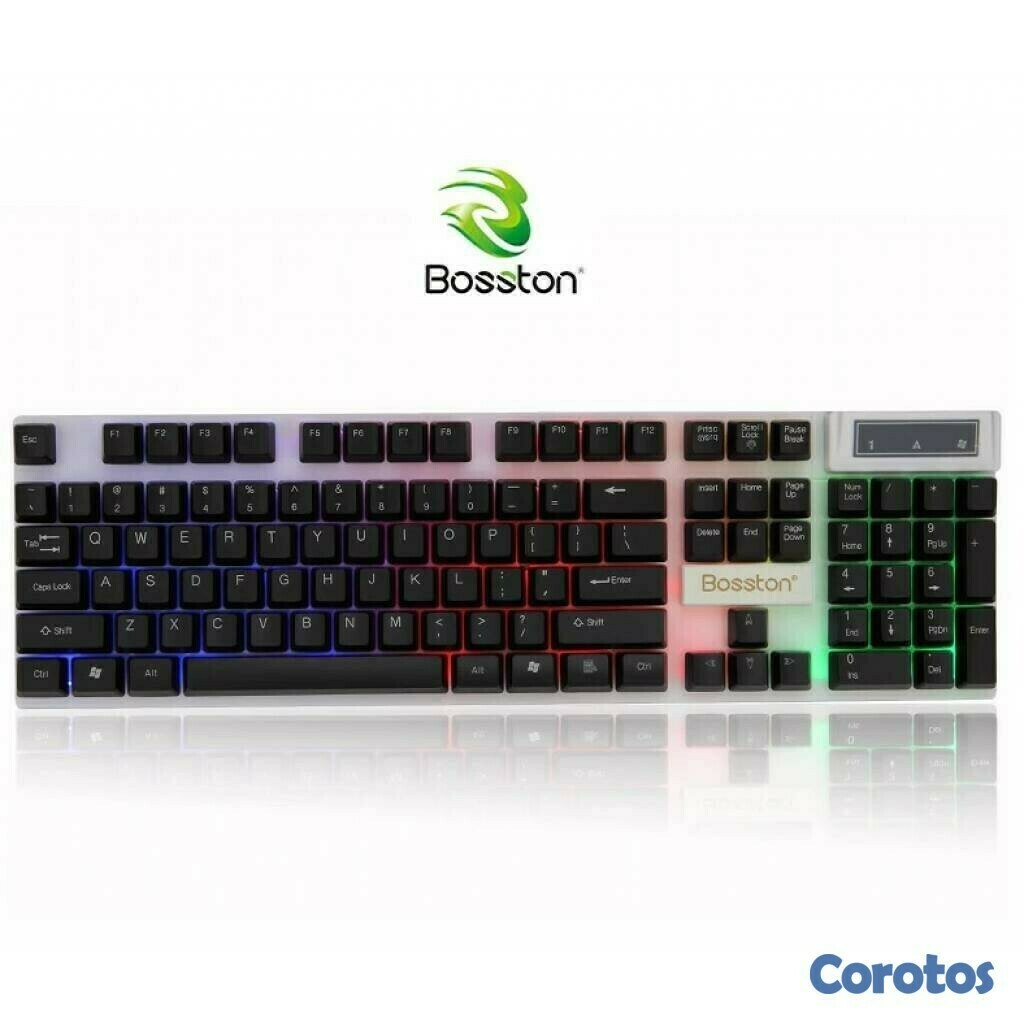 celulares y tabletas - Teclado y Mouse Gamer Bosston 8310 Retro iluminado 2