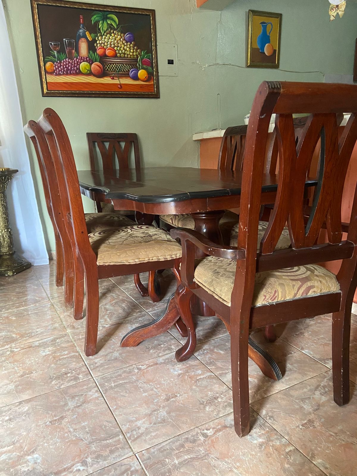 cocina - COMEDOR CAOBA 100% 6 SILLAS 1