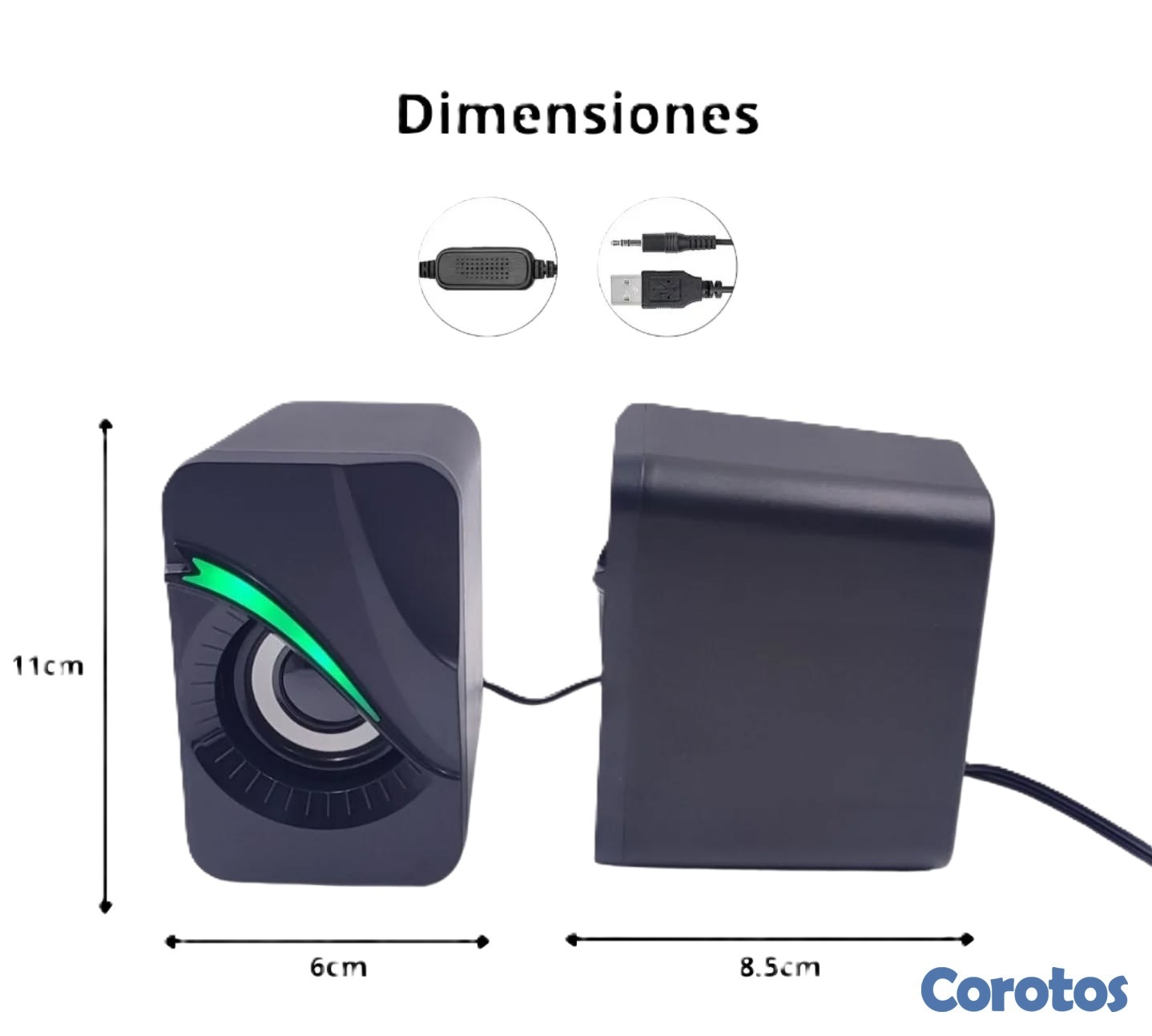 camaras y audio - Bocina Q9 Prime USB para pc 3