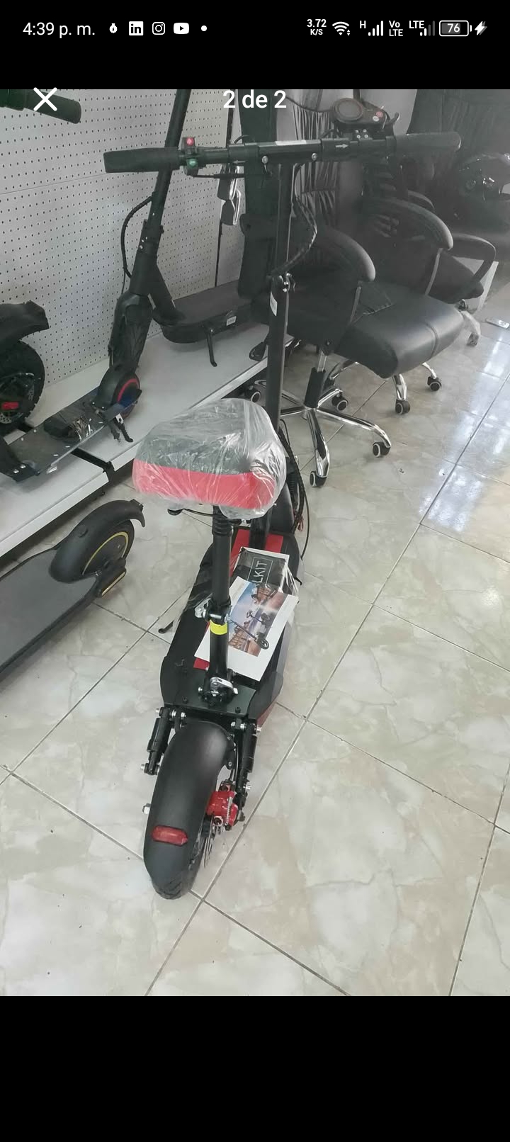 bicicletas y accesorios - patineta con asiento nueva un mes de garantía $30,000 mil pesos  1