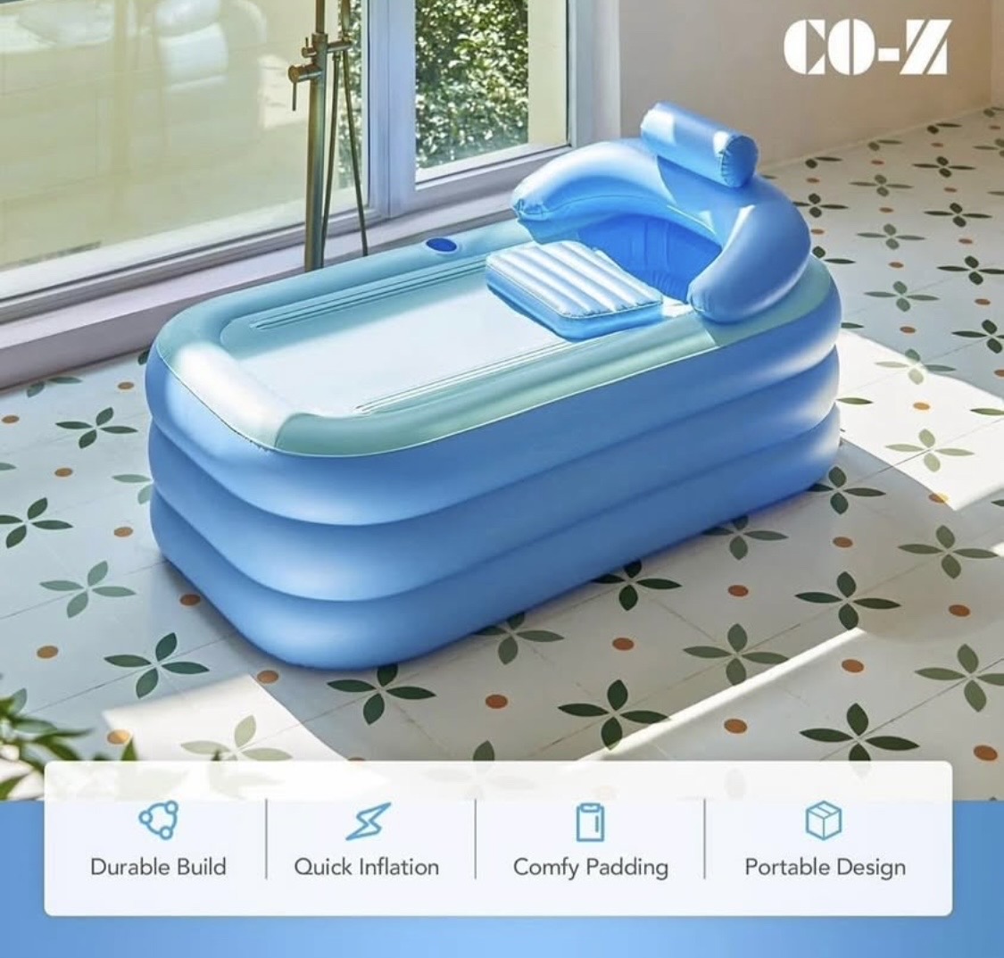 herramientas, jardines y exterior - Bañera inflable para adultos. 2