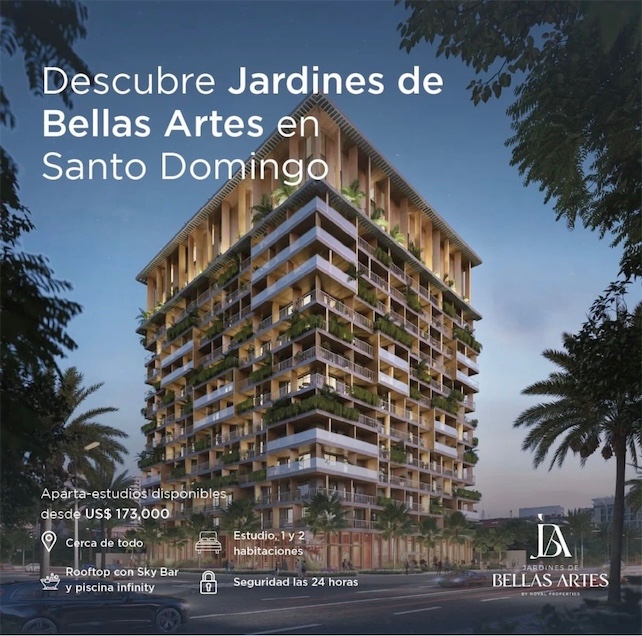 apartamentos - venta de apartamentos de lujo amueblados en el Distrito Nacional con piscina 4