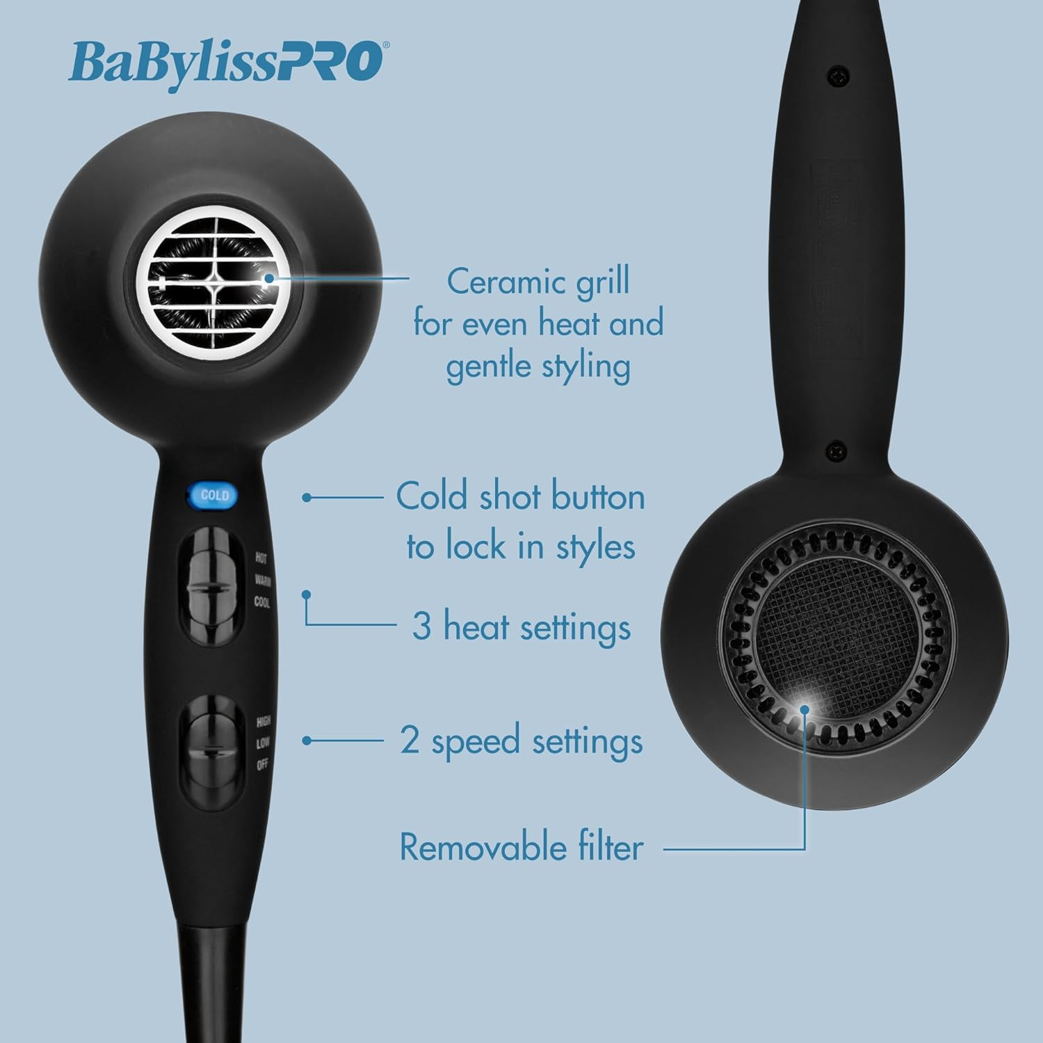 salud y belleza - BaBylissPRO Secador O Blower d pelo Ceramix Xtreme 2