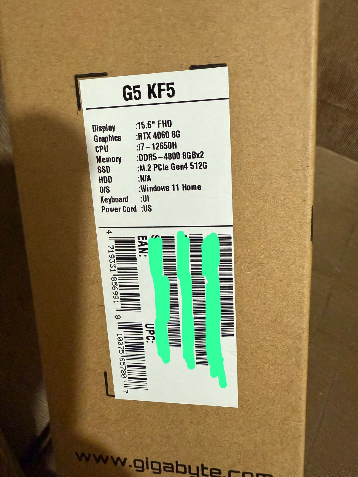 computadoras y laptops - Gigabyte G5 KF KF5 I7-12650H 2,50 GHZ oportunidad 2