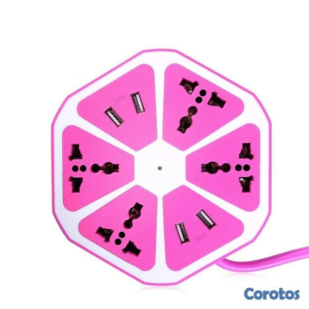 otros electronicos - Regleta con puerto USB hexagonal 1