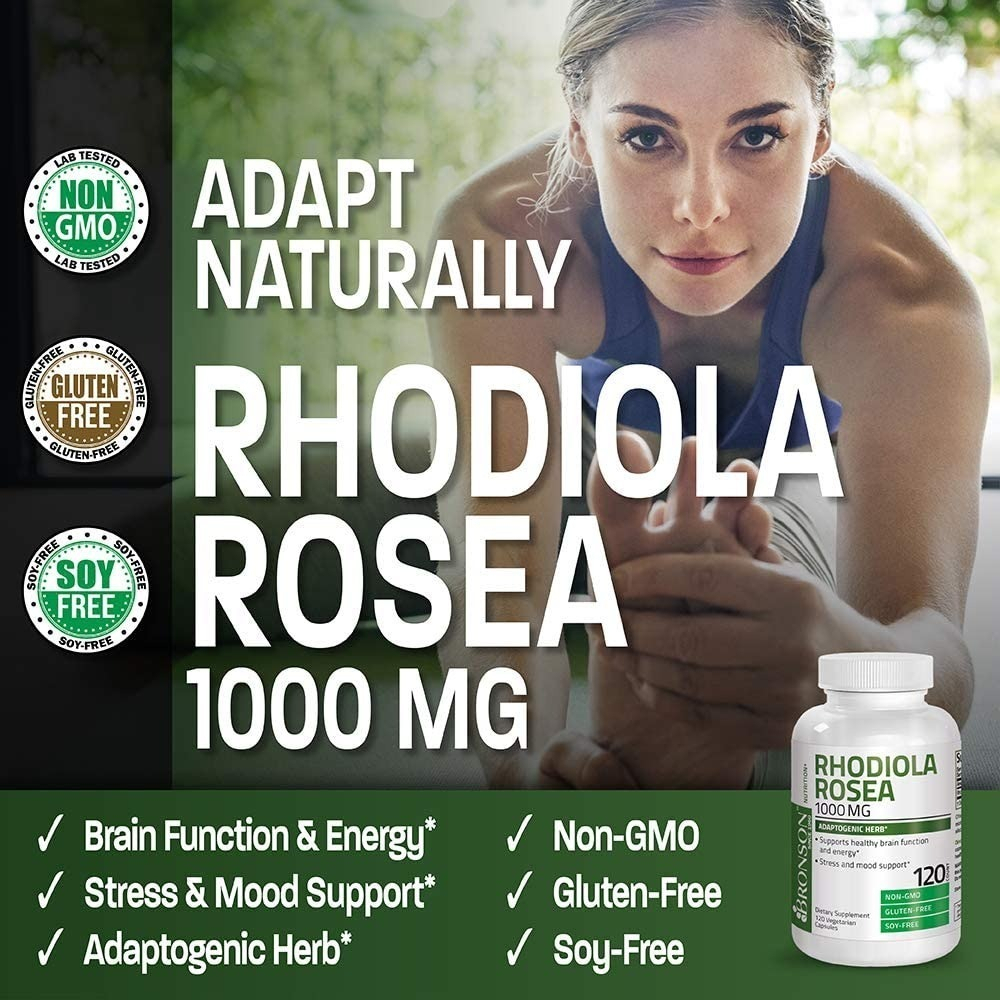 Salud y Equipamiento Médico - Rhodiola Rosea 1000 Mg Hierba Adaptogenica 120 Cap 3