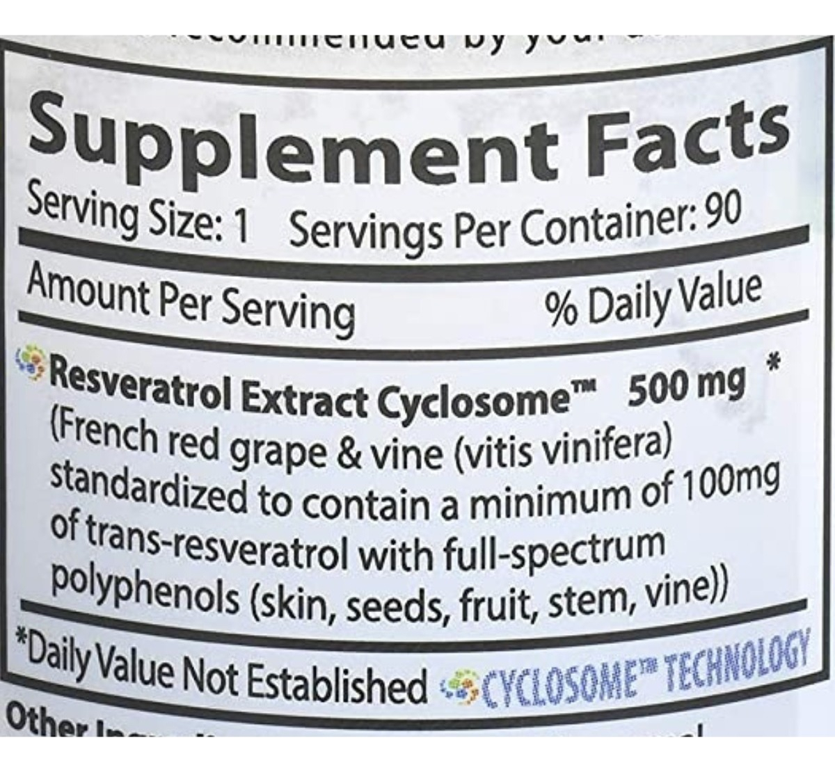 Salud y Equipamiento Médico - Resveratrol Liposomal 90 tabletas 1