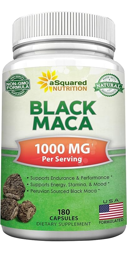 Salud y Equipamiento Médico - Asquared nutri Black Maca 180 capsulas
