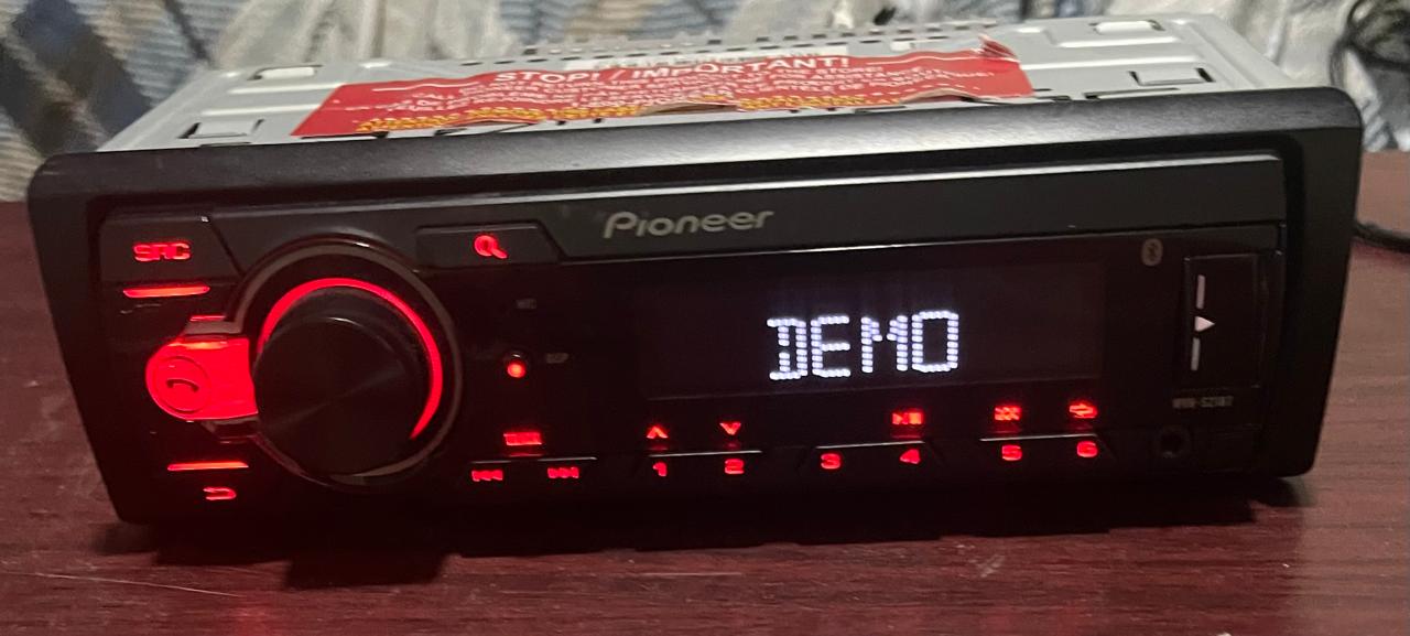 accesorios para vehiculos - Radio pioneer bluetooth usb aux fm am 4