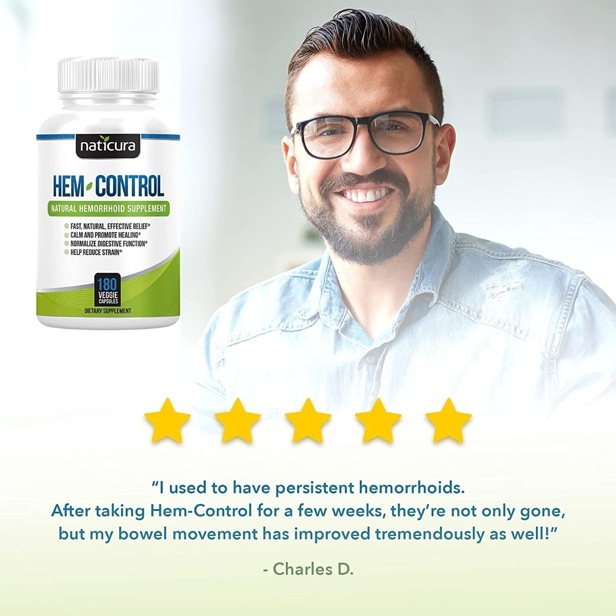 Salud y Equipamiento Médico - Hemorroides Suplemento Natural Naticura 180 Cap 6