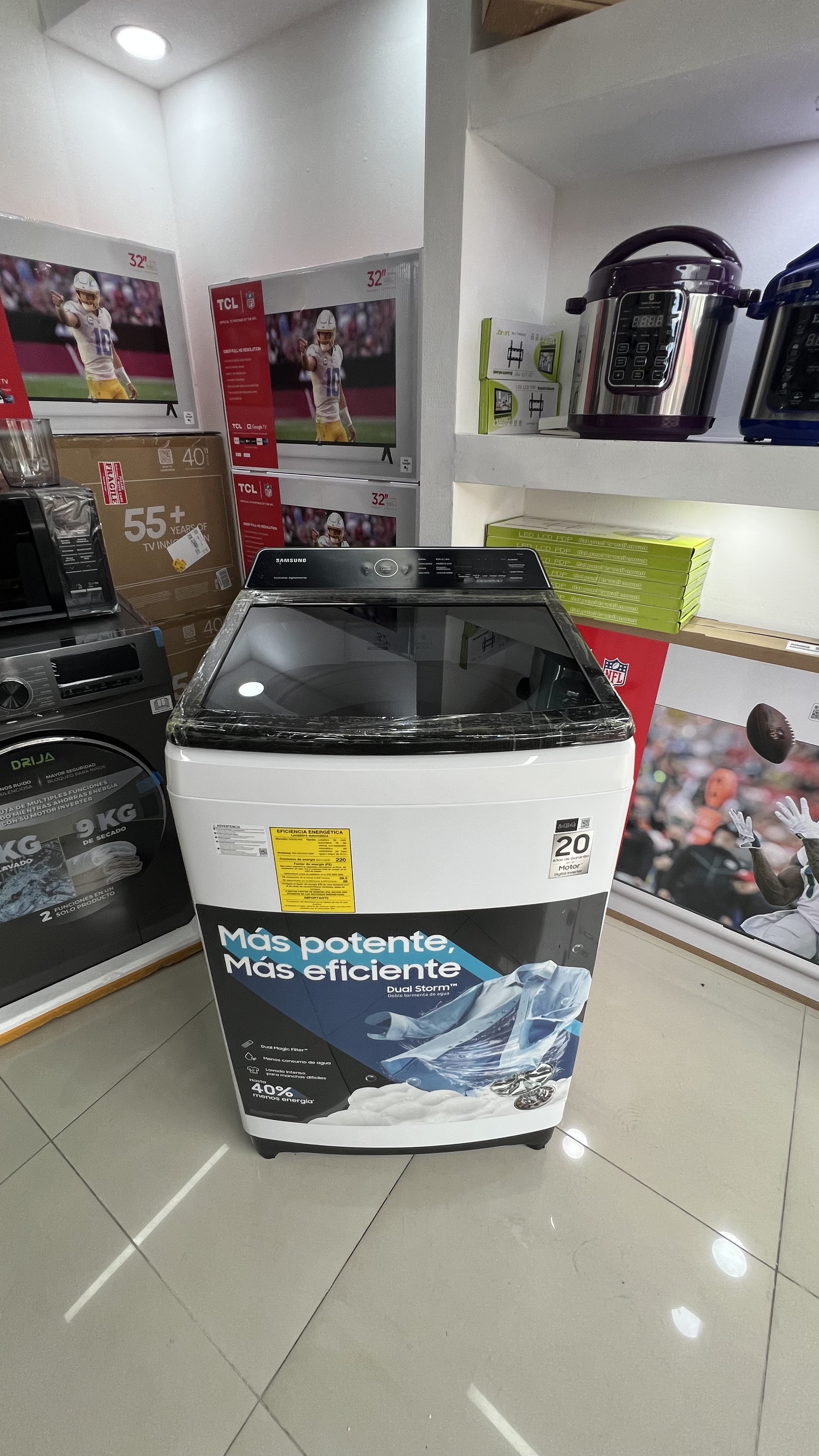electrodomesticos - lavadora Samsung automática inverter 28 libras blanca totalmente nuevas 1
