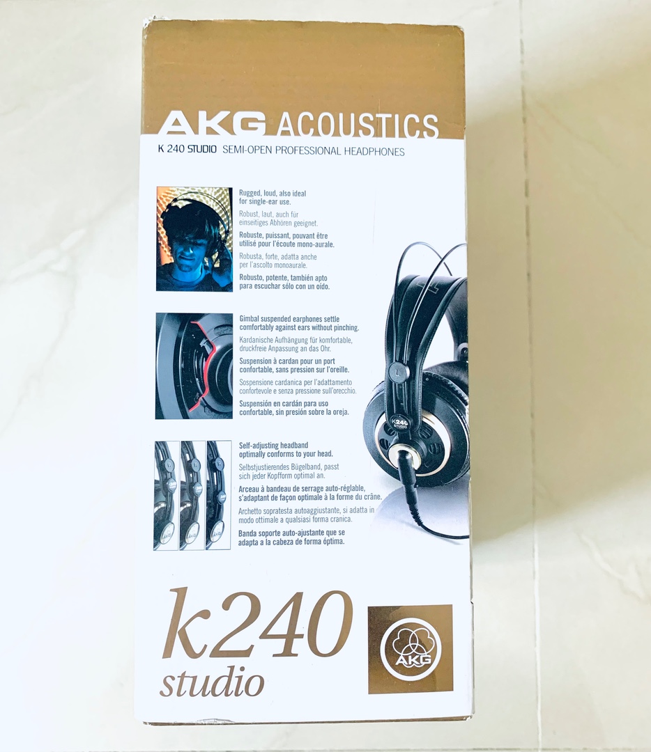 camaras y audio - Audífonos Headphones AKG Pro Audio K240 2