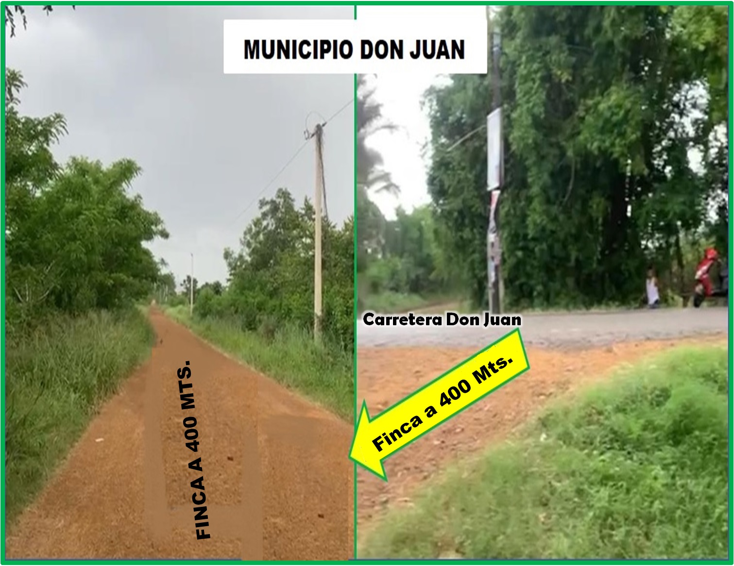 solares y terrenos - SUPER FINCA DE 105 TAREAS A 300 Mts. DE LA  CARRETERA EN DON JUAN, MONTE PLATA 2