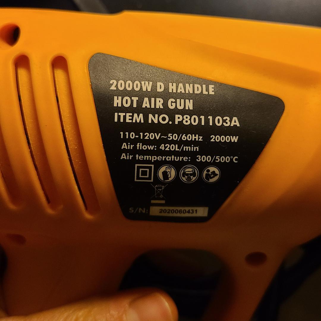 equipos profesionales - Pistola de Calor 2000W Hoteche BAJÓ DE PRECIO! ANTES 2,500 RD$ . 