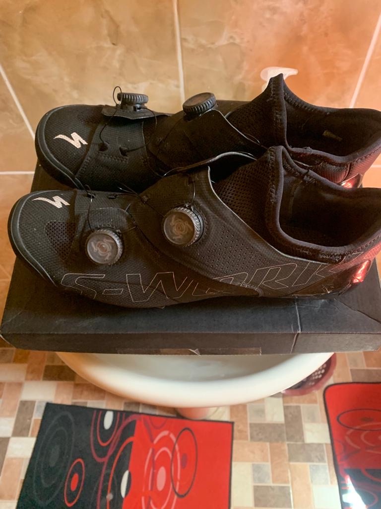 bicicletas y accesorios - A LA VENTA ZAPATILLAS PROFESIONALES DE CICLISMO S WORK ARES NEGRAS NUEVAS . 3