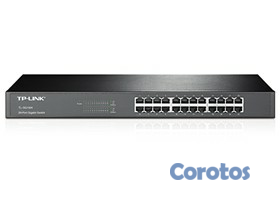 computadoras y laptops - SWITCH 24 PUERTOS TP-LINK TL-SG1024, NO ADMINISTRABLE/RACK, 24 PUERTOS GIGABIT  2