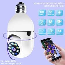 camaras y audio - Camara wifi inalambrica tipo bombillo 355 grados 0