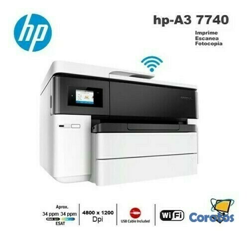 impresoras y scanners - Multifuncional HP IMPRESION HASTA  TAMAÑO 11X 17 PULGADAS OfficeJet 7740 2