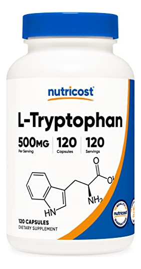 Salud y Equipamiento Médico - L-triptofano 500 Mg 120 Cap Nutricost 0