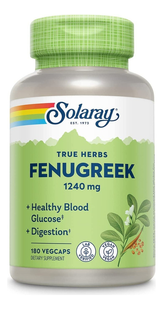 Salud y Equipamiento Médico - Fenogreco Solaray 1240mg 180 capsulas 0