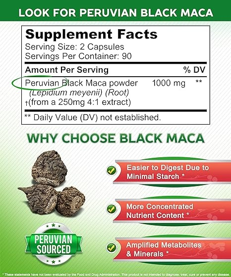 Salud y Equipamiento Médico - Asquared nutri Black Maca 180 capsulas 1