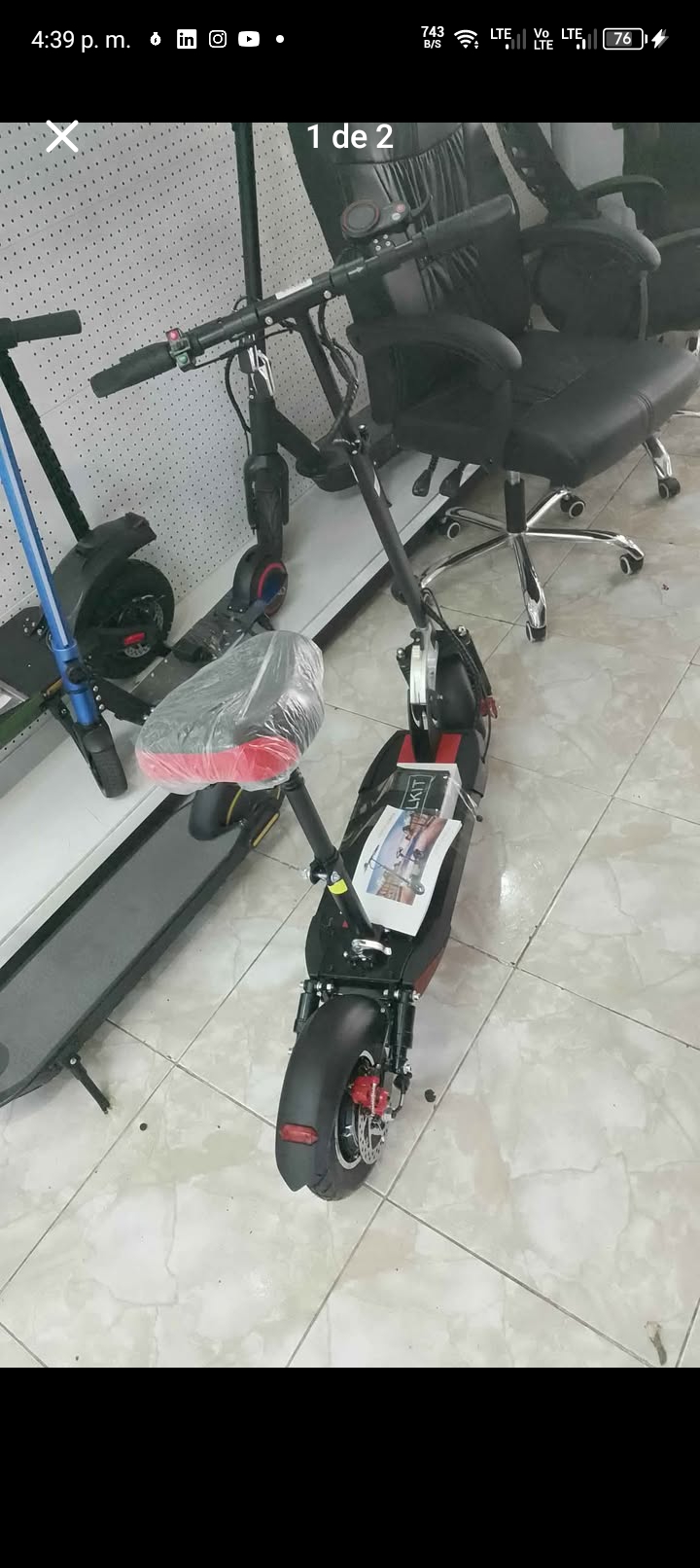bicicletas y accesorios - patineta con asiento nueva un mes de garantía $30,000 mil pesos  0