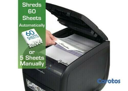 computadoras y laptops - Trituradora de papel,GBC  alimentación automática,  60 hojas 1