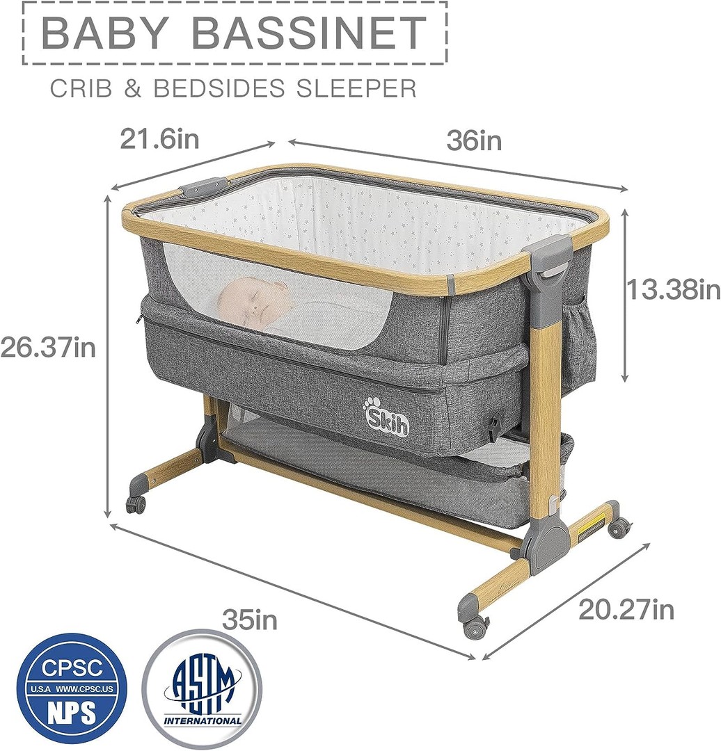 muebles - MOISES / CUNA SKIN PARA BEBE CON COLCHON 2