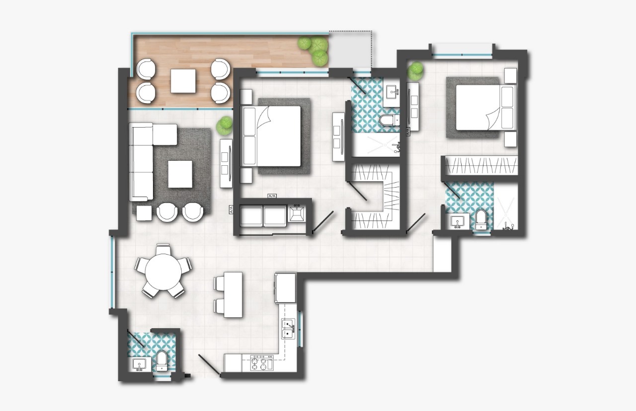 apartamentos - APARTAMENTO EN VENTA EN URB. THOMEN, SANTIAGO. 4