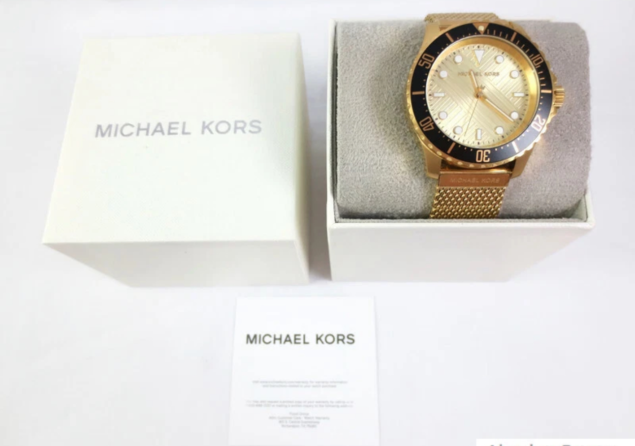 joyas, relojes y accesorios - RELOJ MICHAEL KORS DORADO HOMBRE 3