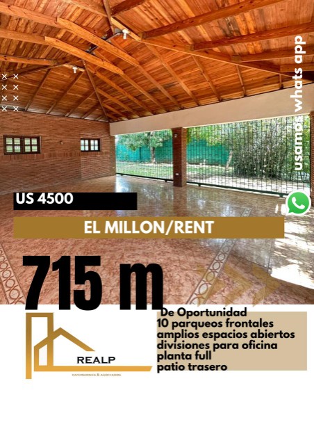 casas - De oportunidad casa  comercial en el millón 0